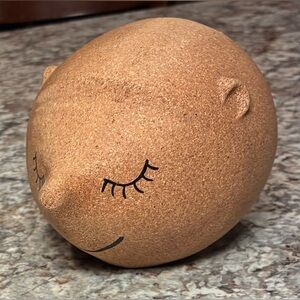 Kate Spade Solid Cork Hedgehog Figurine Office Decor Paperweight pincushion